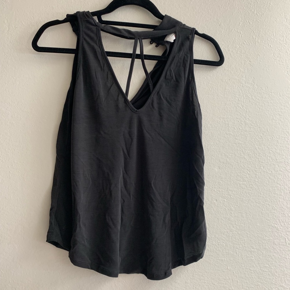 Black tank top